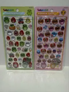 【正規品】ボンボンドロップシール2枚セット　たまごっち　めめっち　くちぱっち