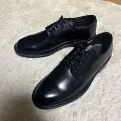 極美品　REGAL V081 外羽根 プレーントゥ 黒 25cm EE