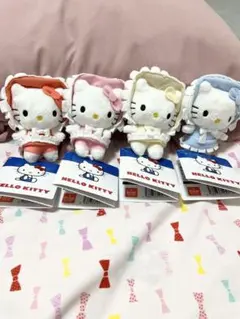 ハローキティ　マスコットカラフルボンネット 全4種
