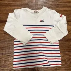 MIKI HOUSE ストライプ柄 長袖カットソー 100