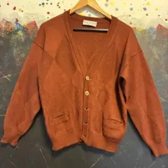 EQUATION ダイヤモンド柄カーディガン