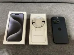 Apple iPhone 15 Pro ブルーチタニウム 本体 SIMフリー美品