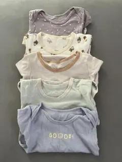 【5点セット】ベビー 肌着 ロンパース 半袖 夏服 5点セット 90cm