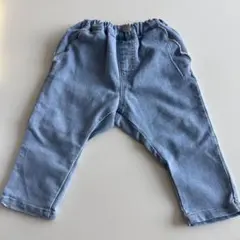 アプレレクール　ライトブルー ウエストゴムパンツ