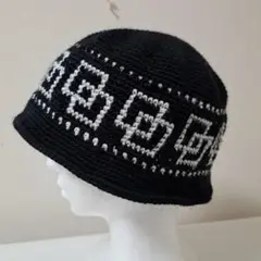 クラッシャーハット 161グラニー　クロシェハット　ハンドメイド