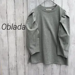 【美品】Oblada オブラダ シャーリング カットソー ブラック