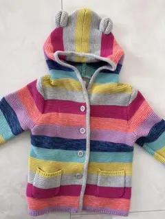 baby GAP カラフルストライプカーディガン 18-24ヶ月