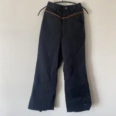 oneill防水性フレアパンツ ブラック オレンジステッチ