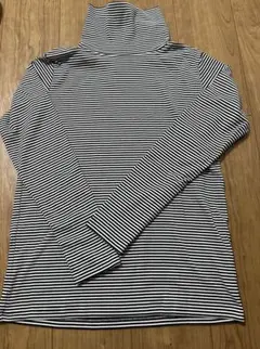 再値下げ☆試着のみ☆ バックナンバー　タートルネック　ボーダー　L