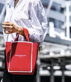 DEAN & DELUCA バンコク限定 トートバッグ レッド　xs