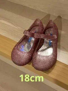 ピンク グリッター サンダル