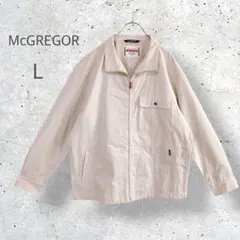 【McGREGOR】　ジップアップ　スタンドカラー　ジャケット　トレンチ　Lのサムネイル