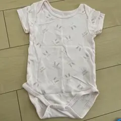 ウサギプリント ベビー肌着 80