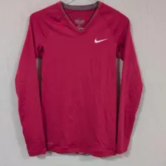 Nike Pro Combat Dri-FIT ピンク Vネック