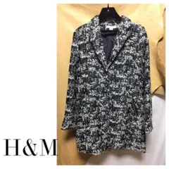 H&M ジャガードジャケットコート
