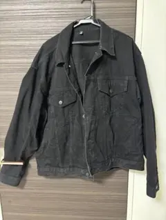 GU ブラック 黒 デニムジャケット