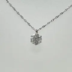 プラチナ900/850 ダイヤモンド0.3ct ネックレス