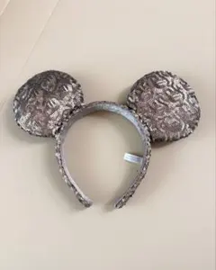 ミッキーマウス型スパンコールカチューシャ