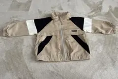 petit mainカラーブロック ジャケット フード付き