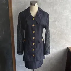 古着　ヴィンテージ レトロ　レース　スカートセットアップ　used ビンテージ