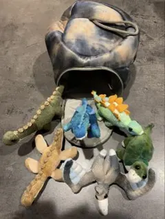 恐竜ぬいぐるみセット 収納ケース付き