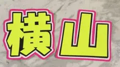 ★手作りうちわ★文字のみ★横山★シール