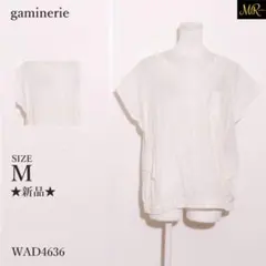 gaminerie ギャミヌリィ トップス ブラウス 半袖 無地 ポケット付きのサムネイル