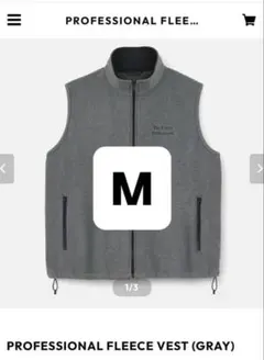 25AW ENNOY FLEECE VEST グレー　Mサイズ