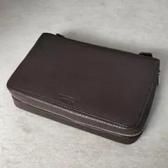BALLY ブラウン クラッチバッグ