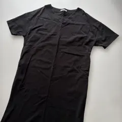 relume ブラック 半袖カットソーワンピース