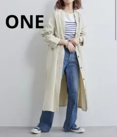 とろみコートワンピース