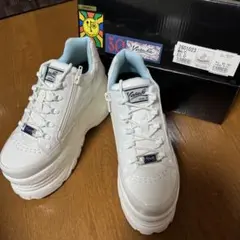 Yosuke 30 ホワイト 厚底スニーカー 23.0cm