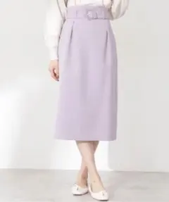 PROPORTION BODY DRESSING ベルトタイトスカート 薄紫