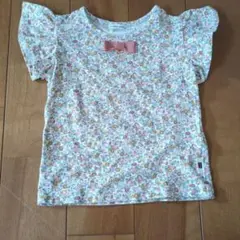 birthday party 花柄 フリル 半袖 Tシャツ 80のサムネイル