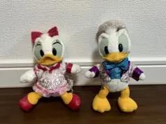 TDR25周年　ドナルド&デイジー　ぬいぐるみバッチ