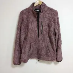 ✨️PINK フリースジャケット【M】レディース フリース 長袖 ハーフジッパー
