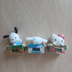 サンリオキャラクターズ ダンボールウォッチ　ポチャッコ&シナモン&キティー
