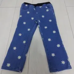 crescent 花柄刺繍 デニムパンツ 100cm