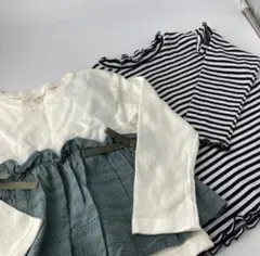 女の子　長袖　トップス　カットソー　チュニック　アプレレクール　セット　100