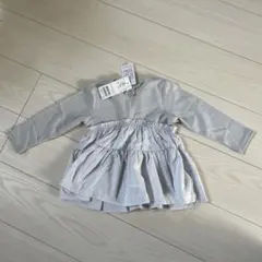 【新品】　90 プティマイン　長袖　ワンピース