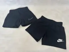 Nike 黒 ハーフパンツ 2枚セット 86〜92㎝