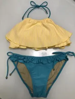 NIKKI★ホルターネック☆フリル★ビキニ☆水着★セパレート☆9M★ストライプ