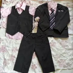 フォーマルスーツグレー120男子7点セット