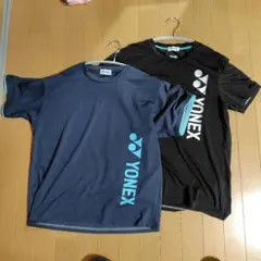 YONEX バドミントン シャツ 2色セット Lサイズ
