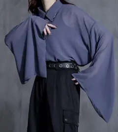 和スリーブルーズシャツ　Ellno Loset