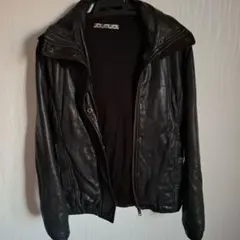 レザーフードジャケット