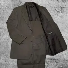 シングルスーツ セットアップ ブラウン 洗える ビジネス カジュアル 背抜き M