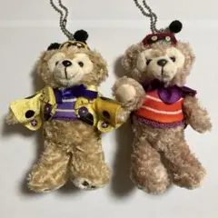 ディズニー　ダッフィー&シェリーメイ　ぬいぐるみバッジセット