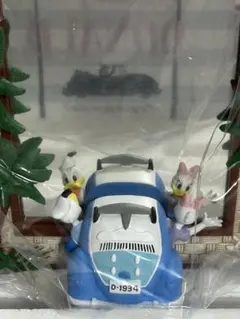 ディズニー　ドナルド　デイジー　フレームミラー　エンジョイホリデー　鏡　卓上