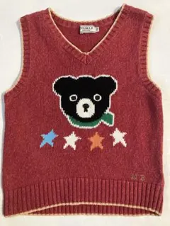 DOUBLE.B ベビーベスト 110サイズ 赤